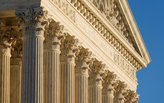 The U.S. Supreme Court is seen in Washington Feb. 6, 2022. (CNS photo/Joshua Roberts, Reuters)