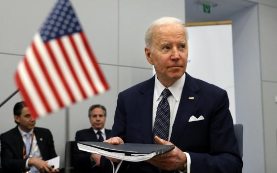 President Joe Biden attends the G7 summit in Brussels March 24, 2022. (CNS photo/Thomas Coex, Pool via Reuters)