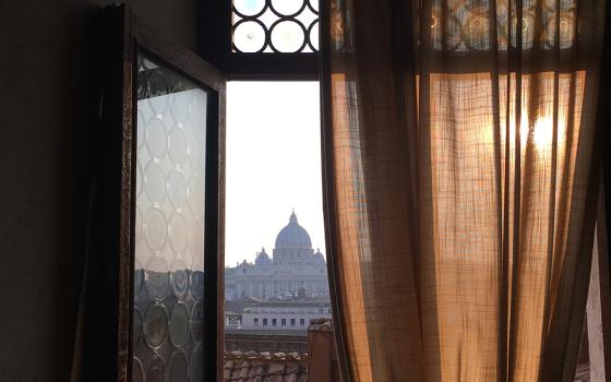 St. Peter's Basilica at the Vatican is pictured from a terrace in Rome in this 2018 file photo. Vatican News reported Jan. 24 that a new procedure "will facilitate the dissemination of knowledge and the possibility of 'whistleblowing,' or raising concerns about potential abuses, in force in the legislation of the Holy See and Vatican City State." (CNS/Paul Haring)