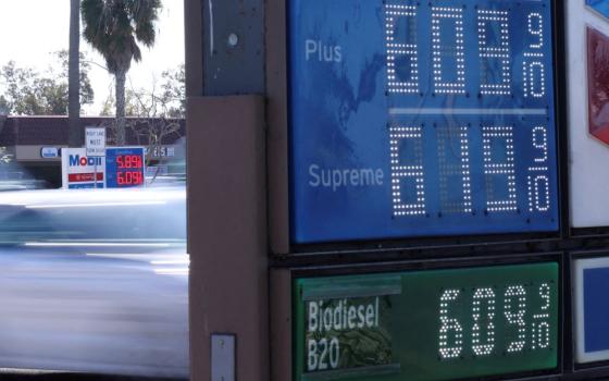 Gas prices are on the rise across the U.S. Here prices are seen in Carlsbad, California March 7. The U.S. House voted with a wide bipartisan majority March 8 to pass a ban on importing Russian oil, natural gas and coal into the U.S. (CNS/Reuters)