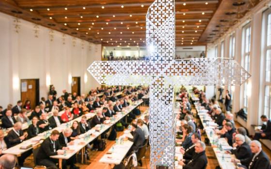 The second session of Germany's Synodal Assembly, delayed because of COVID-19, is scheduled for Sept. 30-Oct. 2. Participants are seen in this file photo at the Dominican monastery in Frankfurt, Germany, Jan. 31, 2020. (CNS/KNA/Harald Oppitz)