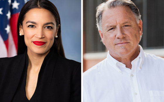 U.S. Rep. Alexandria Ocasio-Cortez and John Cummings (Franmarie Metzler/U.S. House Office of Photography, Provided Photo)