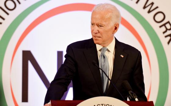 Former Vice President Joe Biden speaks Jan. 21 in Washington at the National Action Network Martin Luther King Jr. Day Breakfast. (Wikimedia Commons/AFGE)