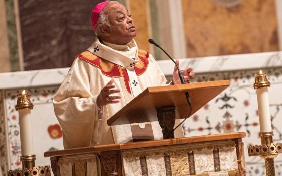 Cardinal-designate Wilton Gregory, the archbishop of Washington, gives his homily during Mass for All Saints' Day Nov. 1 at the Cathedral of St. Matthew the Apostle in Washington. (CNS/Catholic Standard/Mihoko Owada)