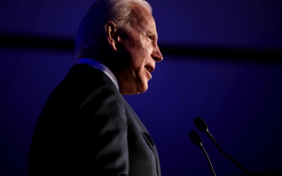 Former U.S. Vice President Joe Biden speaks at a Democratic presidential primary event in Las Vegas Feb. 15. (Wikimedia Commons/Gage Skidmore)