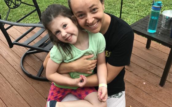 Sr. Tracey Horan and her imaginative niece, Eliza (Provided photo)