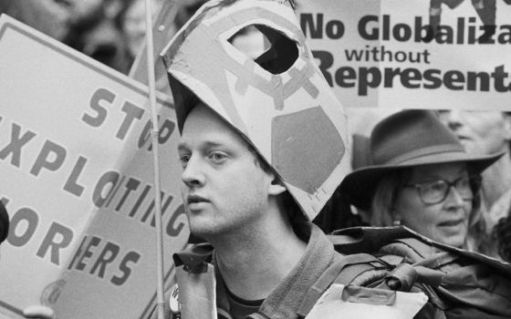 Protesters against the World Trade Organization Ministerial Conference in Seattle on Nov. 29, 1999 (Wikimedia Commons/Seattle Municipal Archives)