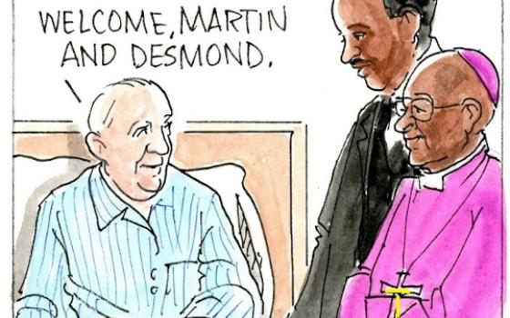 Francis, the comic strip: Francis gets some inspiration from Martin and Desmond.