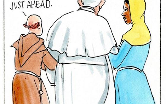 Francis, the comic strip: Francis is tired, but as Gabby says, "We've got you."