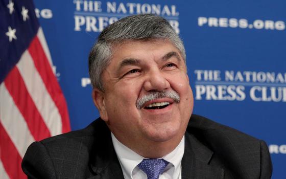 Longtime AFL-CIO President Richard Trumka is seen in an April 4, 2017. Trumka, a Catholic, died Aug. 5, 2021, at age 72. (CNS/Reuters/Yuri Gripas)