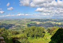 View from the Church of the Transfiguration on Mount Tabor in Israel (Wikimedia Commons/Bahnfrend)