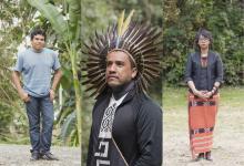 From left: Levi Sucre Romero, Dinamam Tuxá and Mina Setra (Photos by Joel Redman)