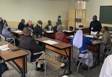 Participants talk during a July 19 breakout session of the Pan-African Catholic Congress on Theology, Society and Pastoral Life, which took place July 18-23 in Nairobi, Kenya. (NCR photo/Christopher White)