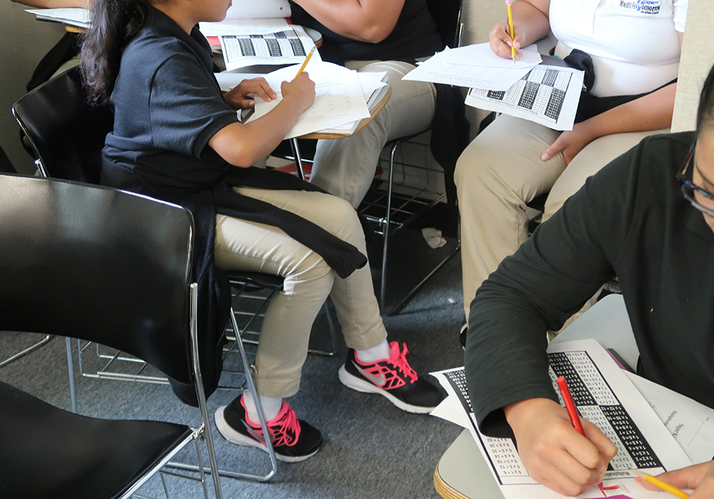 Unaccompanied minors are seen at the Bristow facility in Virginia, in this photo provided by the U.S. Department of Health and Human Services June 21, 2018. The shelter is one of numerous facilities housing children and youths which are funded by the Office of Refugee Resettlement. (OSV News photo/Reuters/HHS handout) 