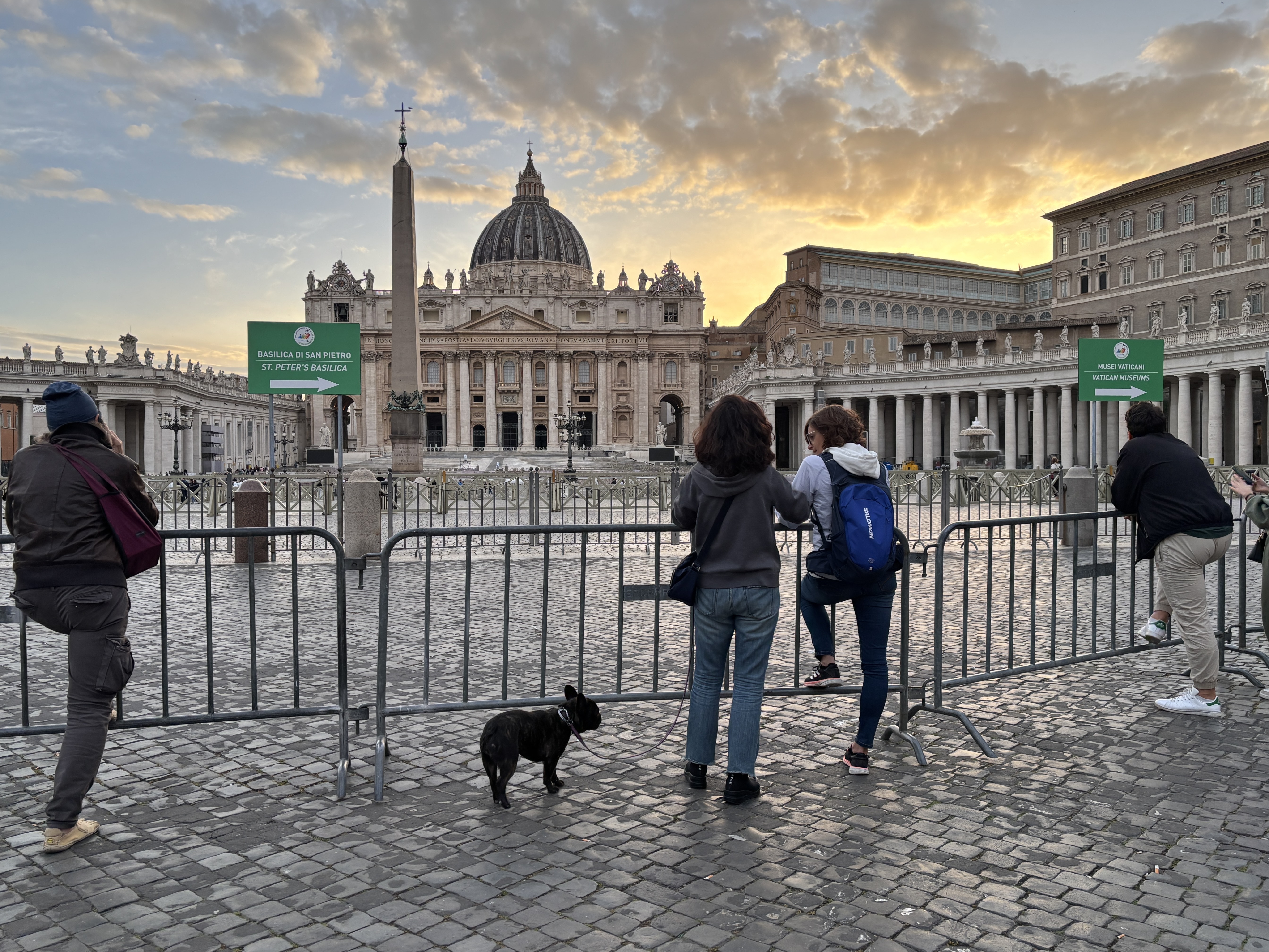 sunset St. Peter's Square May 3 2025