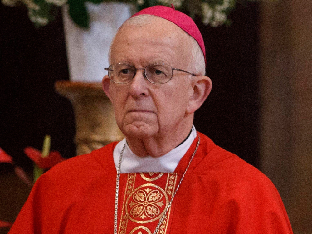 Archbishop John G. Vlazny of Portland, Ore., is pictured in a 2012 file photo, a year before he retired. Known for his pastoral care for immigrants and the Hispanic community, the retired prelate died May 23, 2025, at age 88 at his Beaverton residence. (CNS photo/Paul Haring)