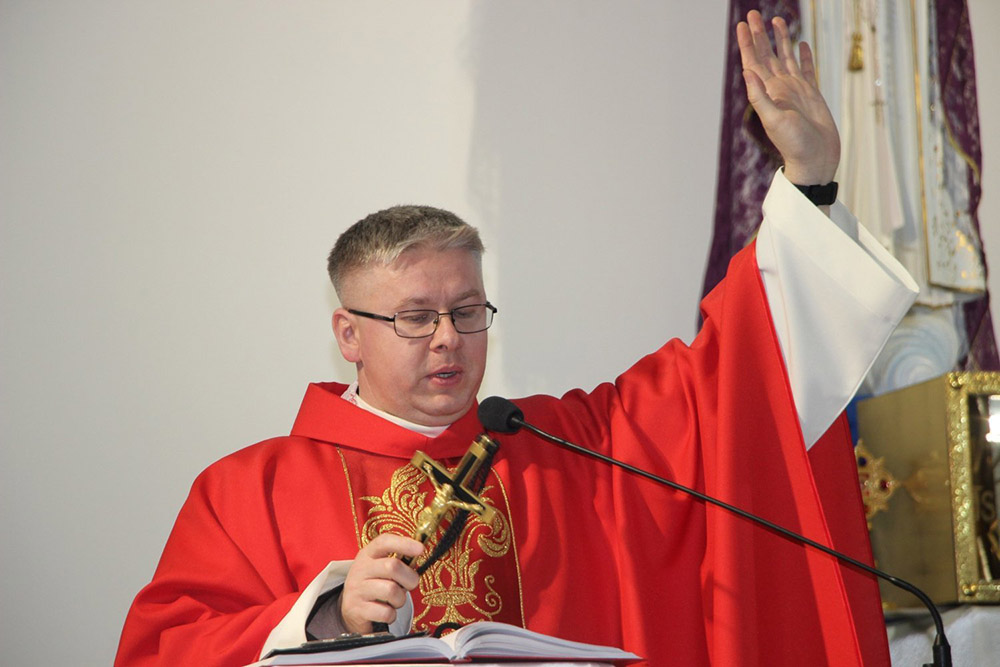 Oblate Fr. Andrzej Juchniewicz, who was sentenced April 30, 2025 to 13 years' imprisonment on unspecified political charges in Belarus, is seen in an undated photograph. (OSV News/courtesy katolik.life)