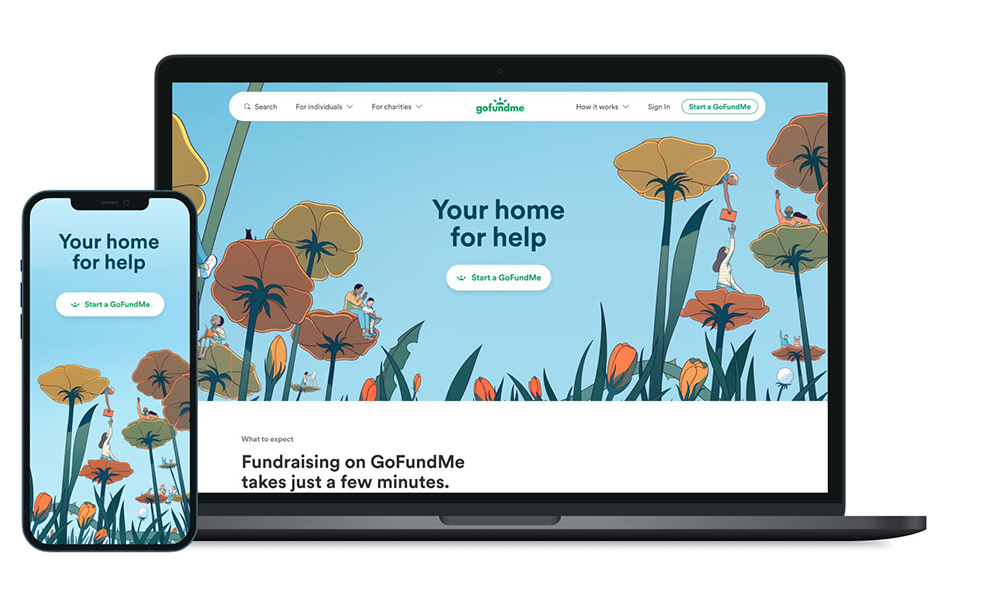 An illustration for GoFundMe is pictured. The Archdiocese of San Antonio said Oct. 22, 2025, that the GoFundMe company created donation pages on its behalf without the archdiocese's approval. (OSV News illustration/GoFundMe)