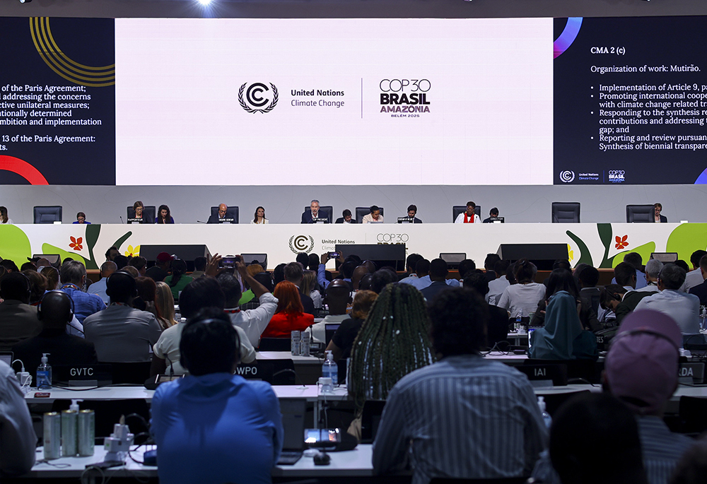The COP30 United Nations climate change conference ended Nov. 22, a day late as nations debated a possible roadmap to phase out the use of fossil fuels. (COP30/Ueslei Marcelino)