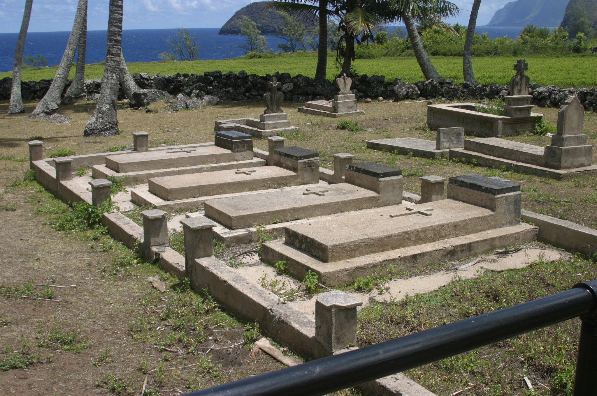Grave markers are pictured in a file photo in Kalaupapa on Molokai, Hawaii, where Hansen's disease patients quarantined there for life were cared for by Sts. Damien de Veuster and Marianne Cope. An estimated 8,000 people are buried there. (OSV News/Courtesy of Hawaii Catholic Herald)