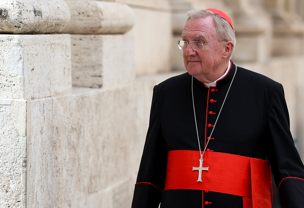 Cardinal Arthur Roche, prefect of the Dicastery for Divine Worship and the Discipline of the Sacraments, walks along a Rome street May 5, 2025, on the day of the general congregation meeting ahead of the conclave to elect the next pope. (OSV News/Reuters/Marko Djurica)