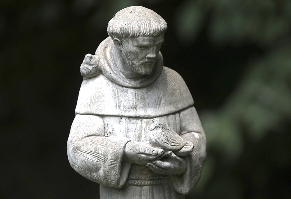 A statue of St. Francis of Assisi is pictured outside an animal hospital in Prince Fredrick, Maryland, July 22, 2021. His feast day is celebrated Oct. 4. (OSV News/Bob Roller)