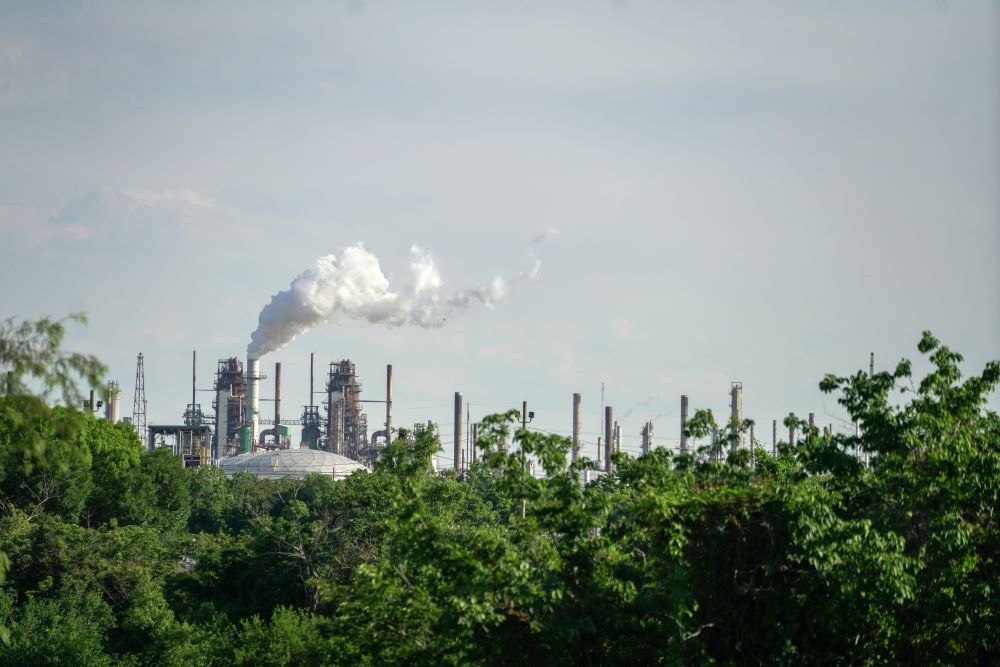 The ExxonMobil Baton Rouge Refinery in Baton Rouge, Louisiana, May 15, 2021 (OSV News/Reuters/Kathleen Flynn)