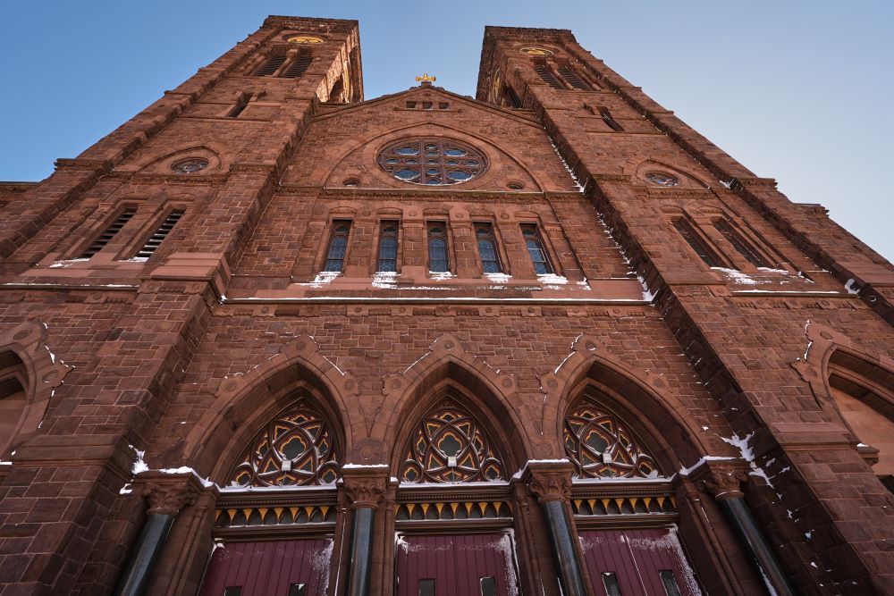 The Cathedral of Sts. Peter and Paul serves as the home church of the Roman Catholic Diocese of Providence, Rhode Island. A report released March 4 by the Rhode Island attorney general identified 75 clergy members who sexually abused more than 300 children since 1950.(AP/Charles Krupa)