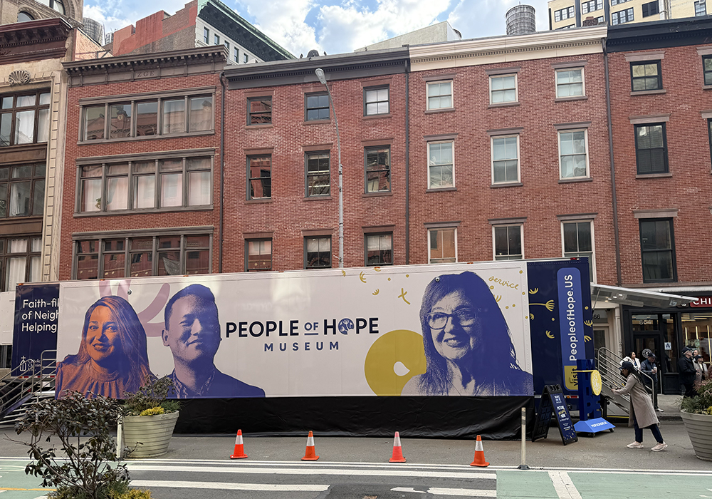 The People of Hope Museum is pictured in New York City on March 26, 2026. (Christopher White)