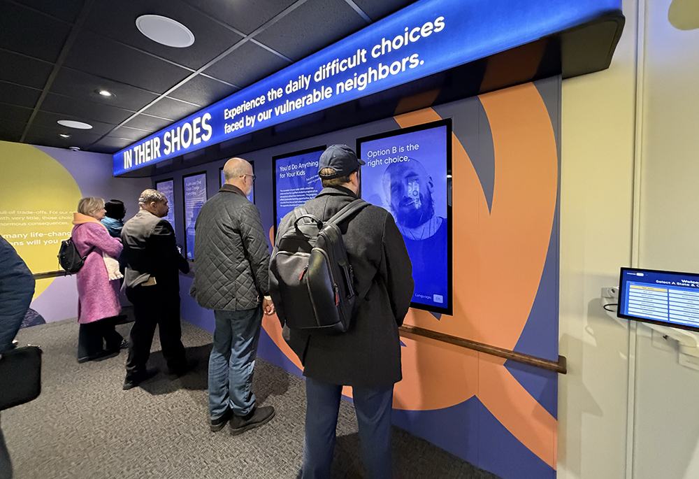 Attendees are pictured inside the People of Hope Museum. (Courtesy of Catholic Charities USA)