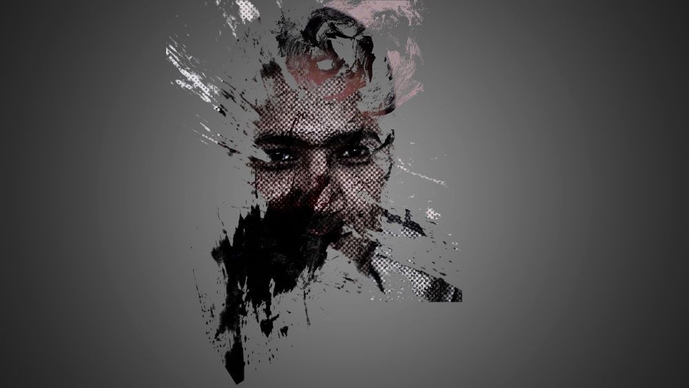 illustration of man's face  