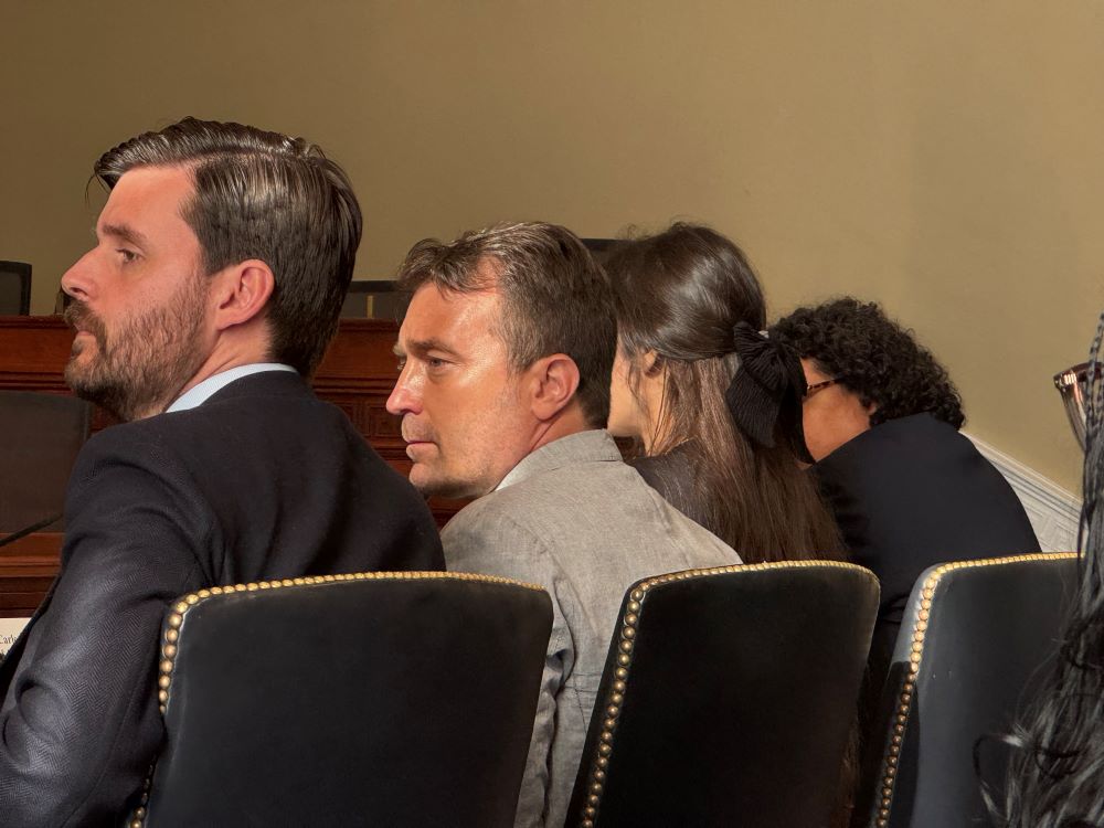 Witnesses listen to a question April 16, 2026, during a hearing of the Tom Lantos Commission in Washington focusing on human rights in El Salvador and U.S. policy. Two of the witnesses, a journalist and a human rights protector, left the country after threats. (NCR photo/Rhina Guidos)