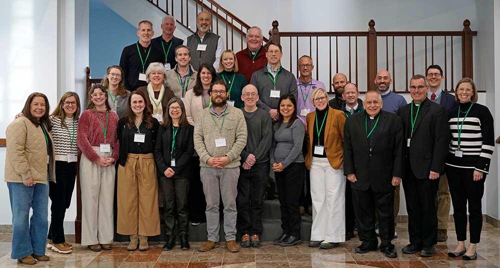 Participants in a workshop on Laudato Si' pose for a photo at the headquarters of the U.S. Conference of Catholic Bishops in Washington D.C. in January 2026. (Courtesy of USCCB)