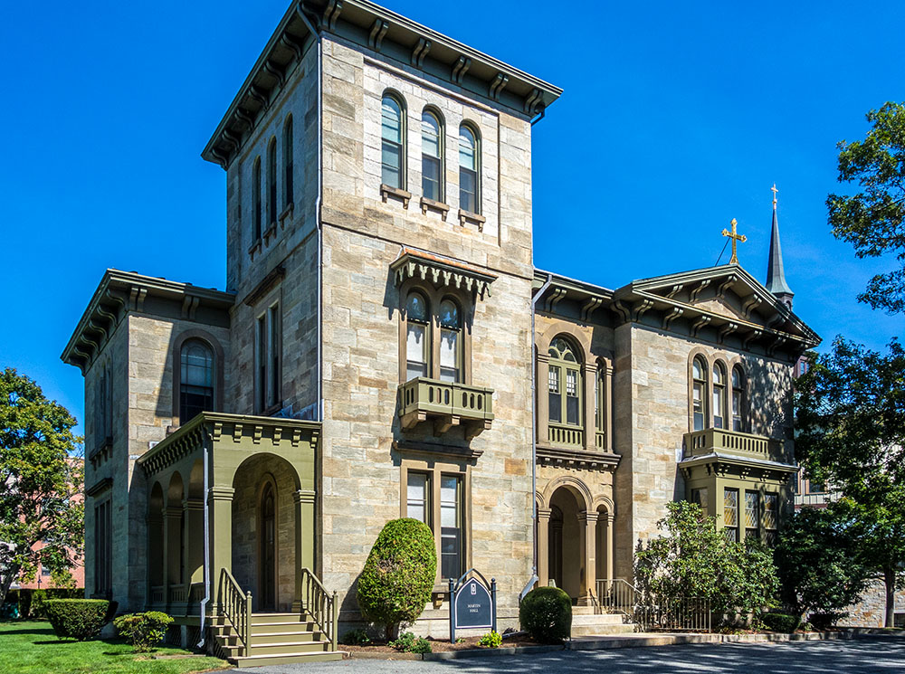 Martin Hall houses the Office of Mission and Ministry at Providence College in Providence, Rhode Island. (Wikimedia Commons/Kenneth C. Zirkel)