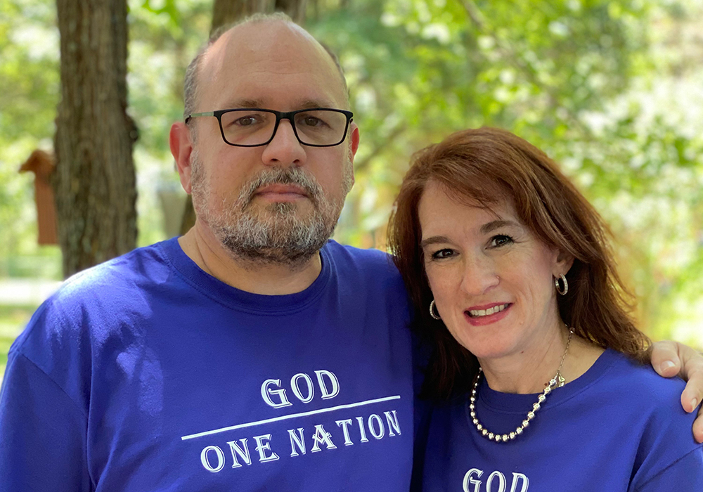 Scott Peyton and his wife Letitia are pictured in July 2020. Peyton is a Catholic deacon who in May 2024 appealed his excommunication after leaving the church in the aftermath of his son's abuse case. (Courtesy of Scott Peyton) 