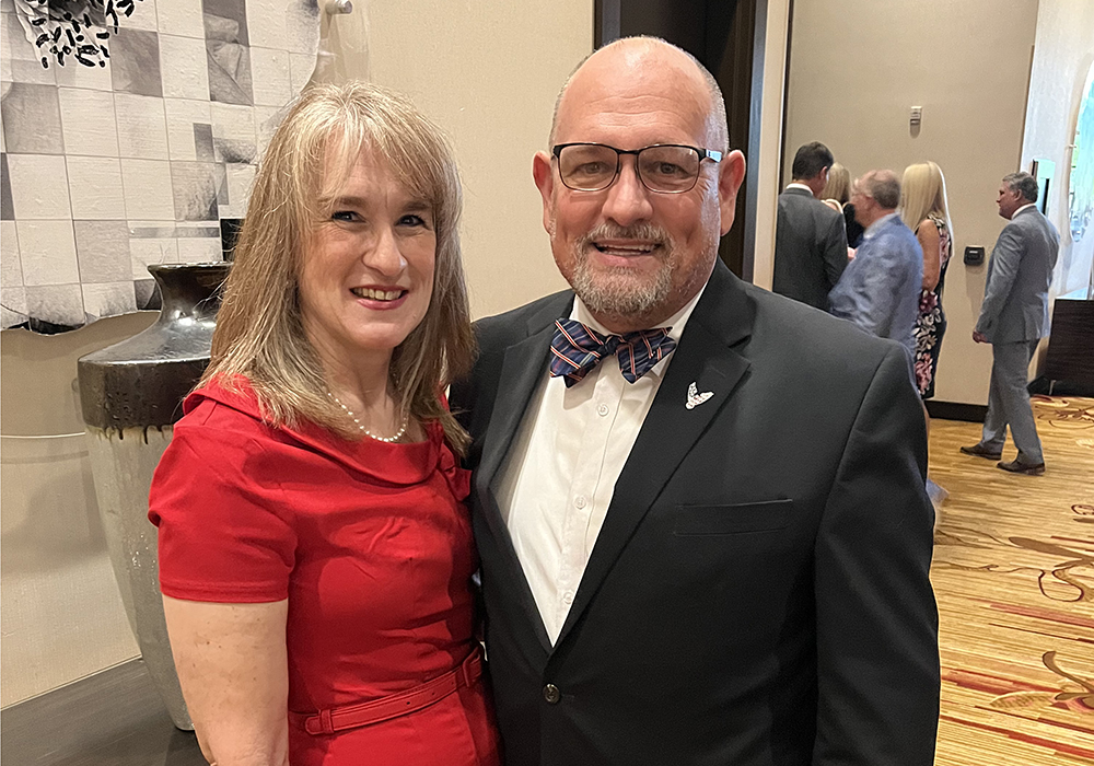 Scott Peyton and his wife Letitia Peyton are pictured in May 2022. (Courtesy of Scott Peyton)