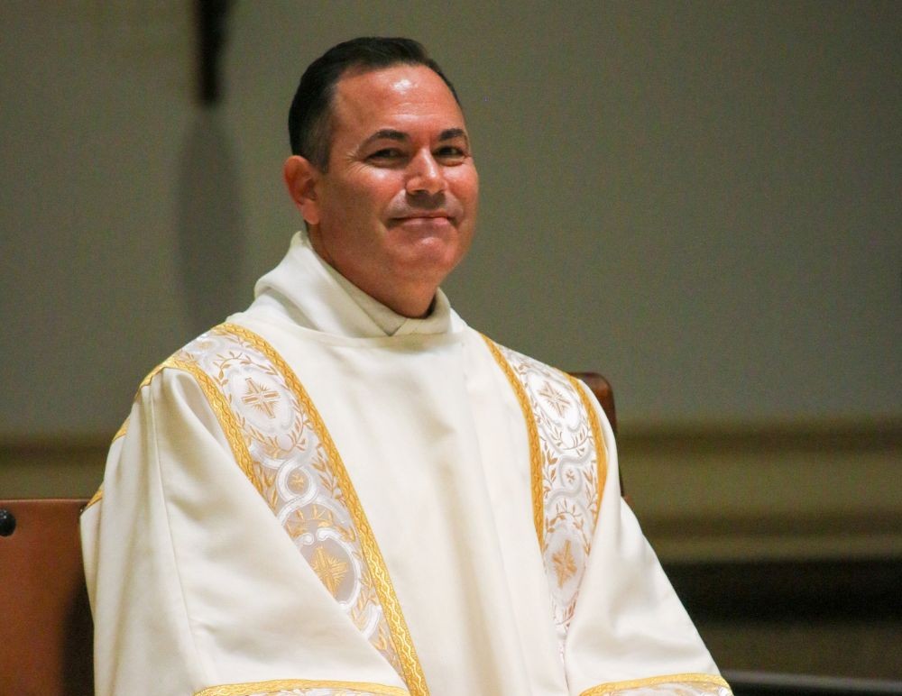Deacon Scott-Vincent Borba is seen at his transitional diaconate ordination June 21, 2025, at St. Charles Borromeo Church in Visalia, Calif. He was ordained to the priesthood at the same church May 23, 2026. (OSV News /Diocese of Fresno/Elenore Oliva)