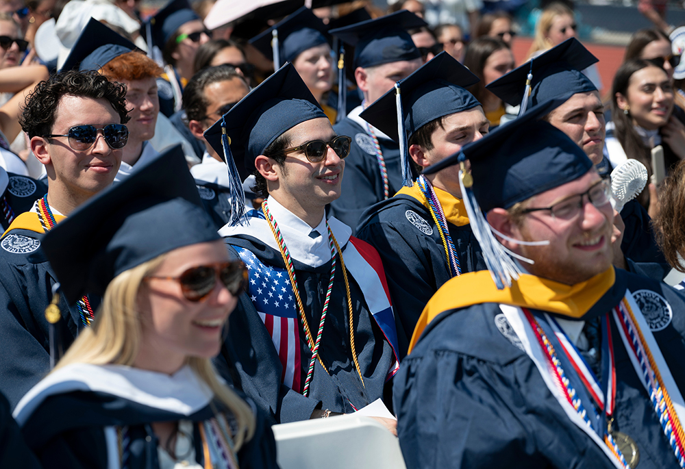 New graduates are pictured during commencement at Villanova Stadium in Villanova, Pennsylvania, on May 19, 2026. (Courtesy of Villanova University)