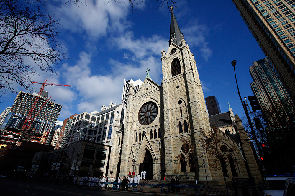 Chicago's Holy Name Cathedral is pictured in this file photo. (OSV News/Reuters/Andrew Nelles)