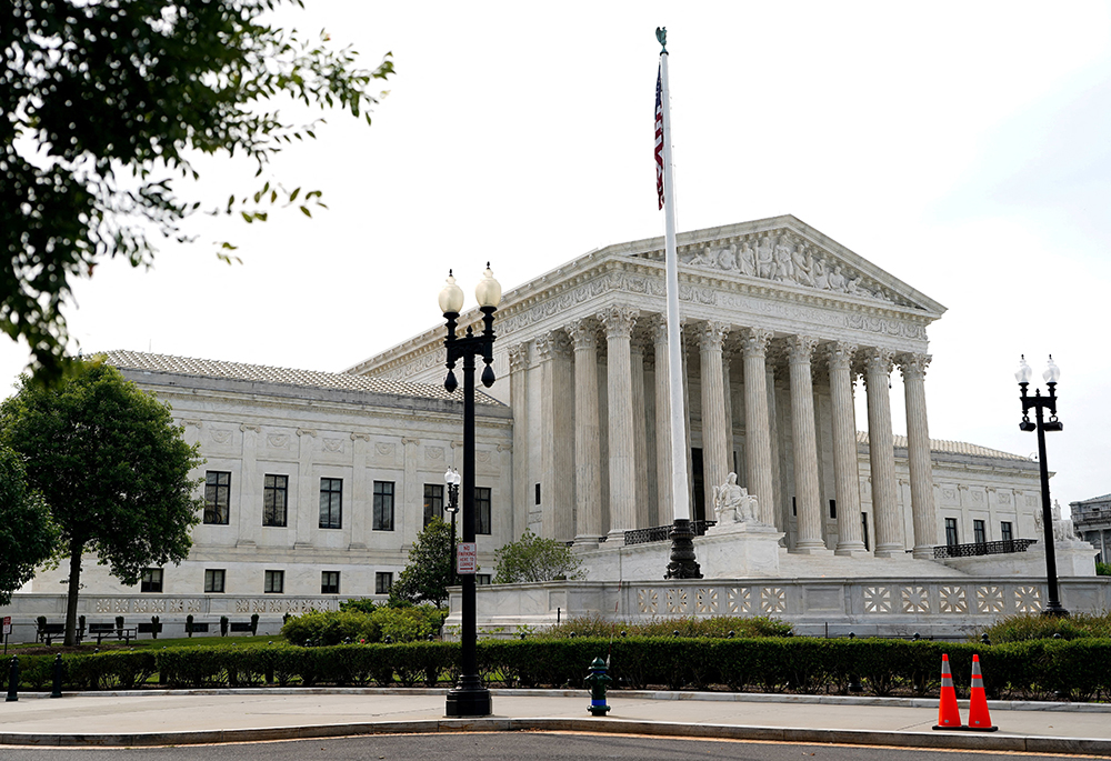 The U.S. Supreme Court is seen in Washington June 25, 2026, the day the court ruled the Trump administration can reimplement a policy of turning away asylum-seekers along the U.S.-Mexico border before they enter the country. (OSV News/Reuters/Elizabeth Frantz)