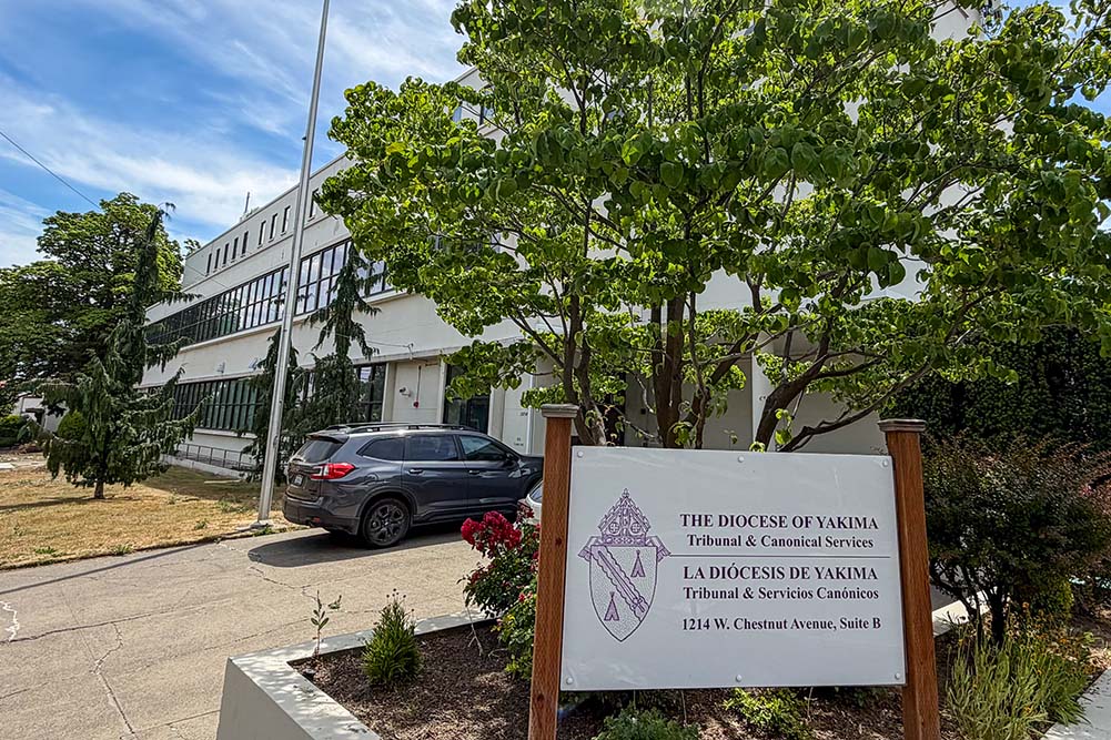The Diocese of Yakima, Washington, is pursuing a 110-kilowatt solar installation on the roof of its mission center. (Courtesy of Yakima Diocese/Msgr. Robert Siler)