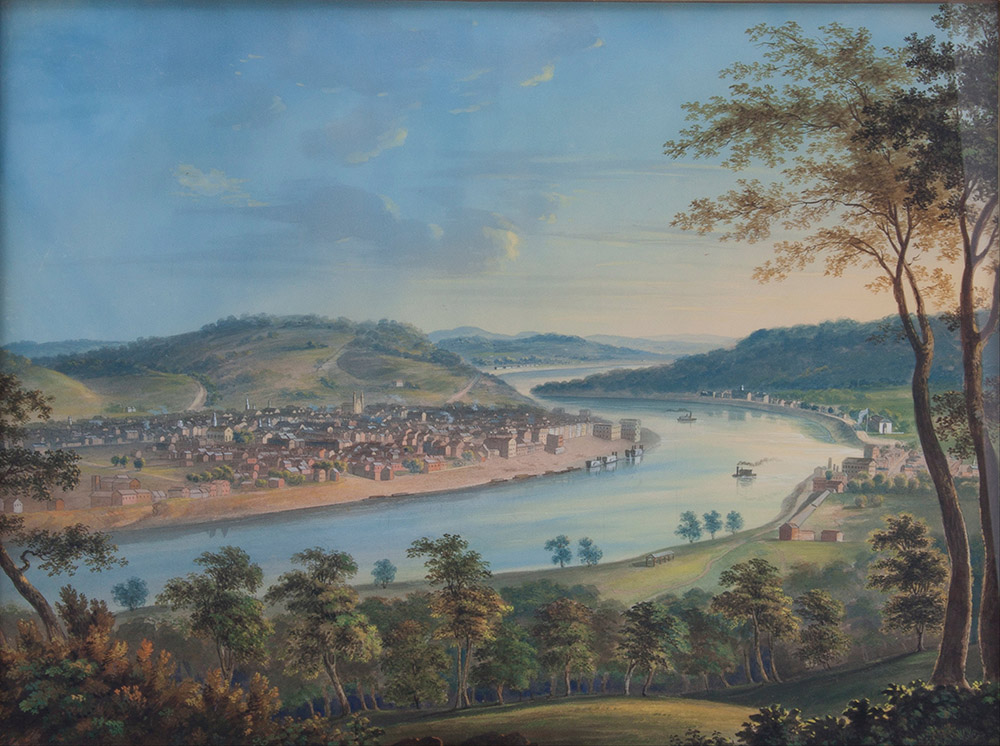 John Caspar Wild painted "View of Cincinnati From Covington" in 1835, as the city was booming. (Wikimedia Commons/Google Art Project/Cincinnati Museum Center)