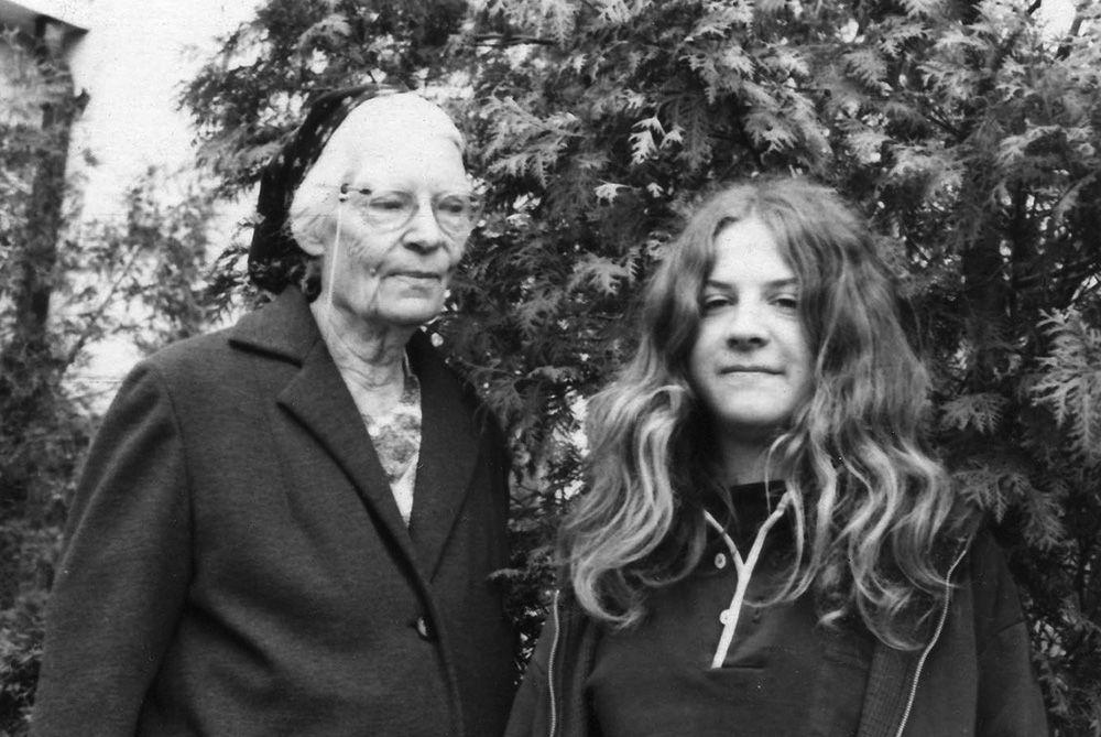 Martha Hennessy at age 16 next to her grandmother Dorothy Day, May 1972 (Courtesy of Martha Hennessy)