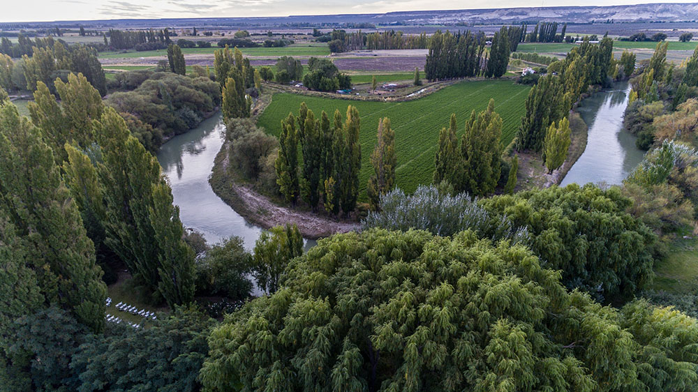 A view of the Chubut River in Gaiman, a town in the Chubut Province of Patagonia, Argentina (Dreamstime/Walter Macedo)