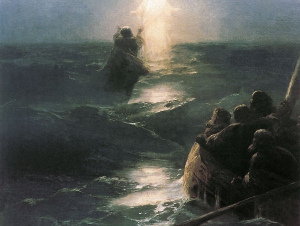 "Walking on water" by Ivan Aivazovsky (1890s) (Wikimedia Commons/Public domain)