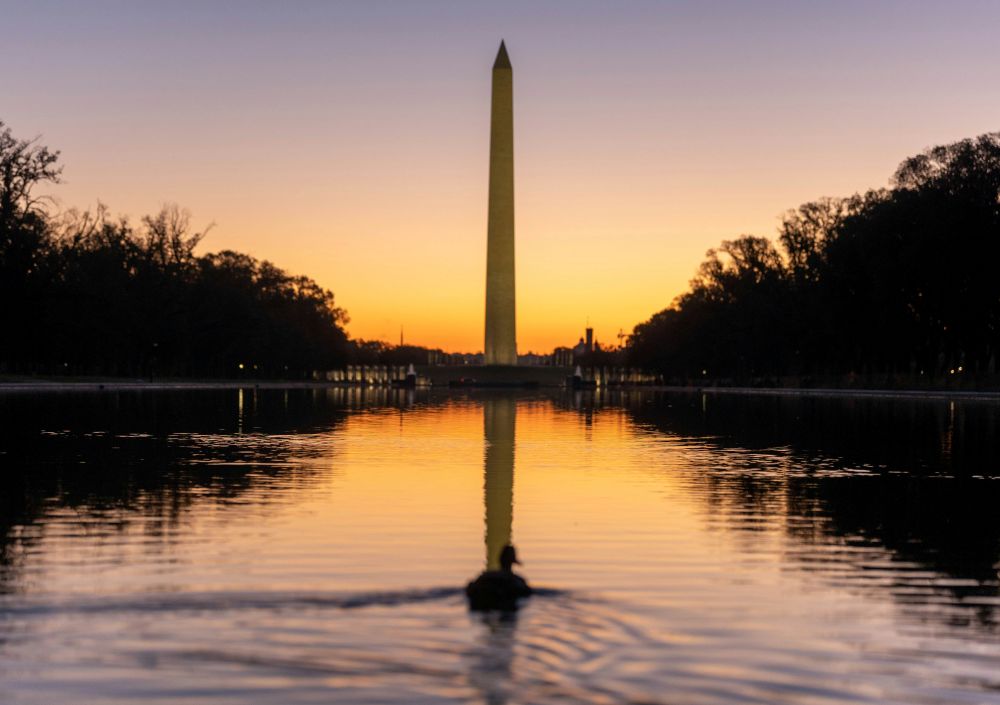 In 1854, Pope Pius IX donated a marble block from an ancient Roman temple as a gift for the Washington Monument's construction. (Unsplash/Harrison Mitchell)