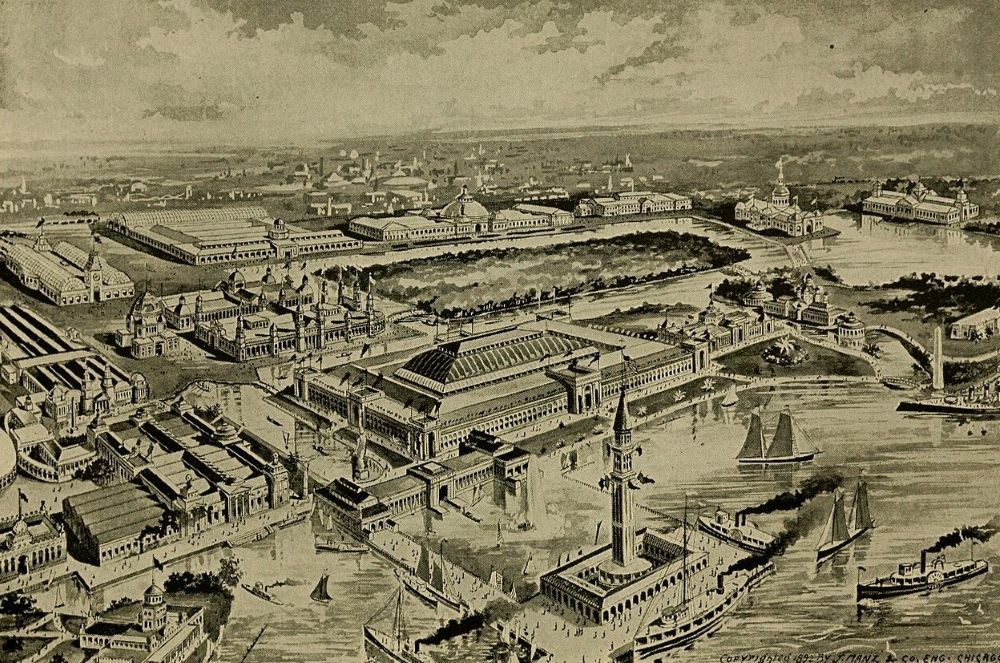 A drawing of buildings in the 1893 Chicago World's Fair (Wikimedia Commons/The Library of Congress/Harold Richard Vynne)