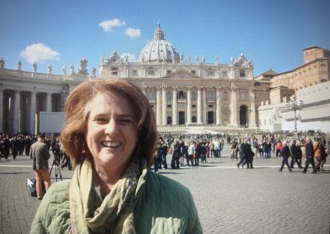 Carol Zimmermann in St. Peter’s Square