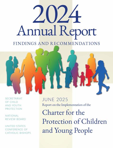 This is the cover of the U.S. Conference of Catholic Bishops' Secretariat of Child and Youth Protection's 2024 annual report on the "Findings and Recommendations on the Implementation of the 'Charter for the Protection of Children and Young People'" released June 6, 2025. (OSV News photo/courtesy USCCB)