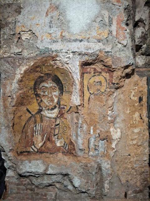 Details of the restored Catacombs of St. Callistus